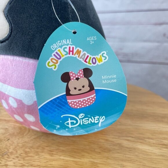 Disney Minnie Mouse Squishmallows 6.5 Inch‎ Black Pink Soft Squishy Stuffed Toy - Picture 2 of 6